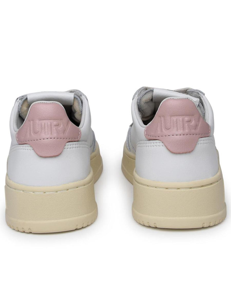 Autry 'Medalist' White Leather Sneakers