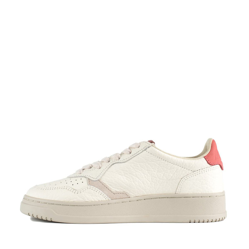 Autry Medalist Low Leather Sneakers Color Rose And Sand