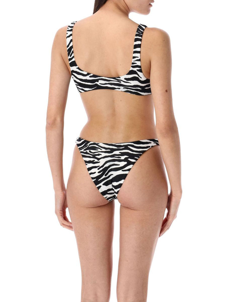 The Attico Zebra Print Bikini