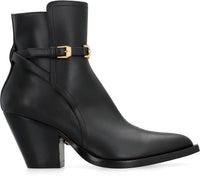 Versace Leather Ankle Boots