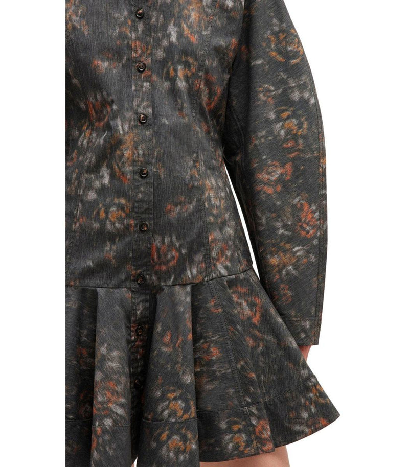 Ganni Phantom Floral Dress
