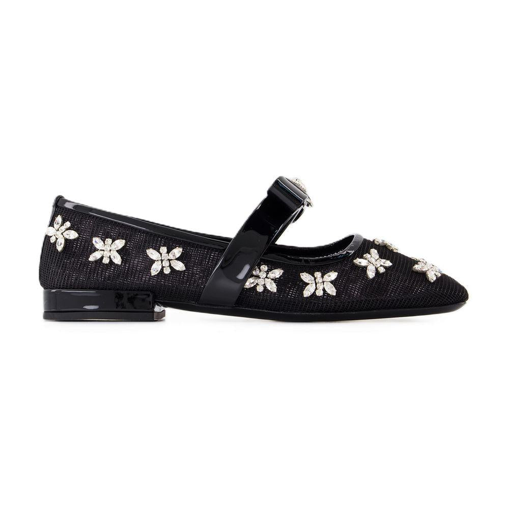 Versace Gianni Ribbon Flat Shoes