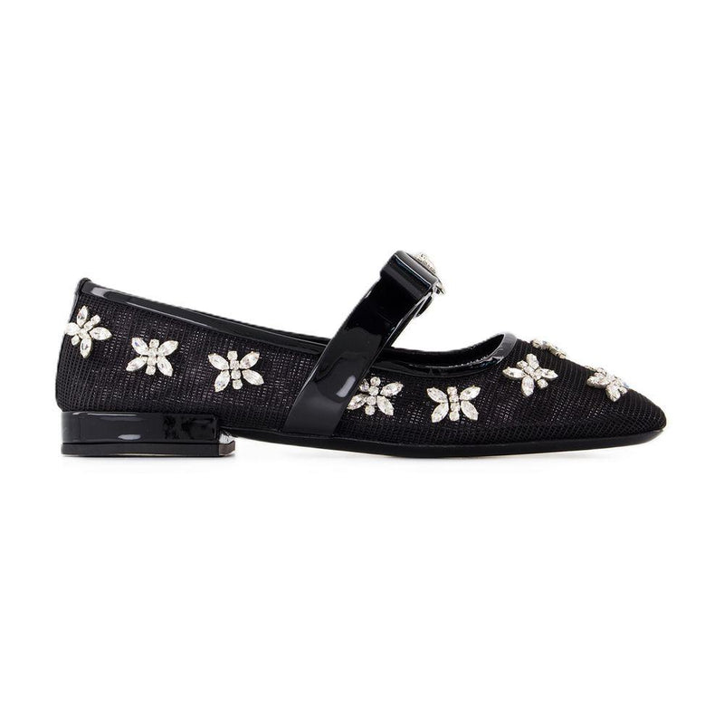 Versace Gianni Ribbon Flat Shoes