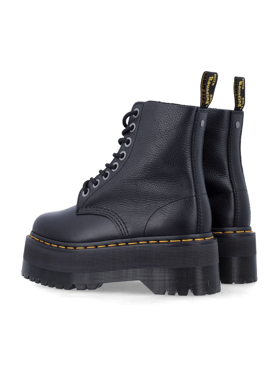 Dr. Martens 1460 Pascal Max Black Leather Platform Boots