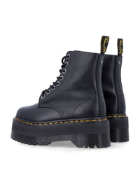 Dr. Martens 1460 Pascal Max Black Leather Platform Boots