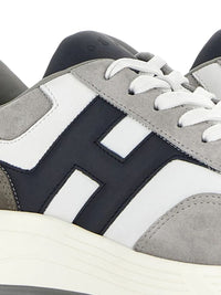 Hogan Suede And Smooth Leather Hyperlight Sneakers Shoes