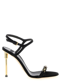 Elisabetta Franchi Sculpture Heel Sandals
