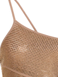 AndreāDamo One-Shoulder Sequin Dress