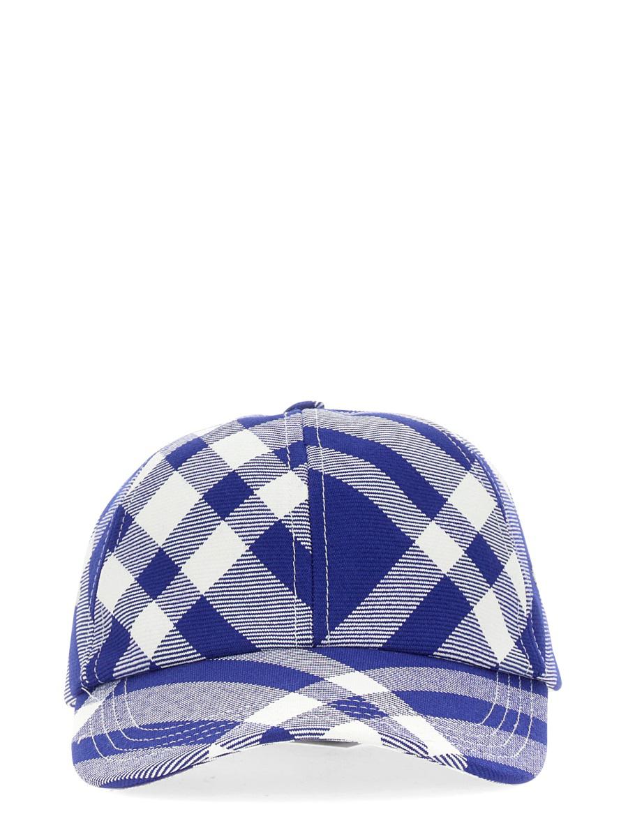 Burberry Baseball Cap With Tartan Pattern Unisex