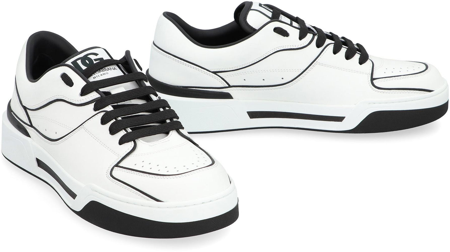 Dolce & Gabbana New Roma Leather Low-Top Sneakers