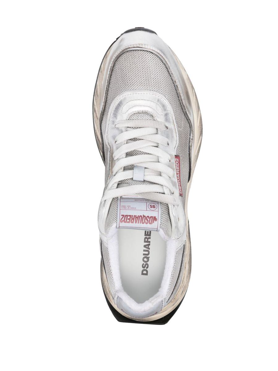 DSQUARED2 Silver 'Sprinter' Sneakers