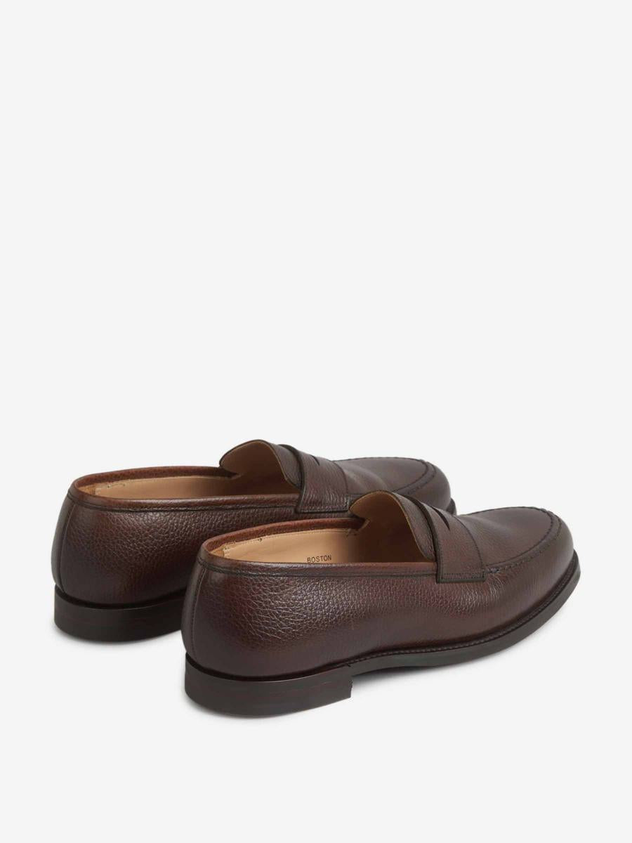 Crockett & Jones Grained Leather Loafers