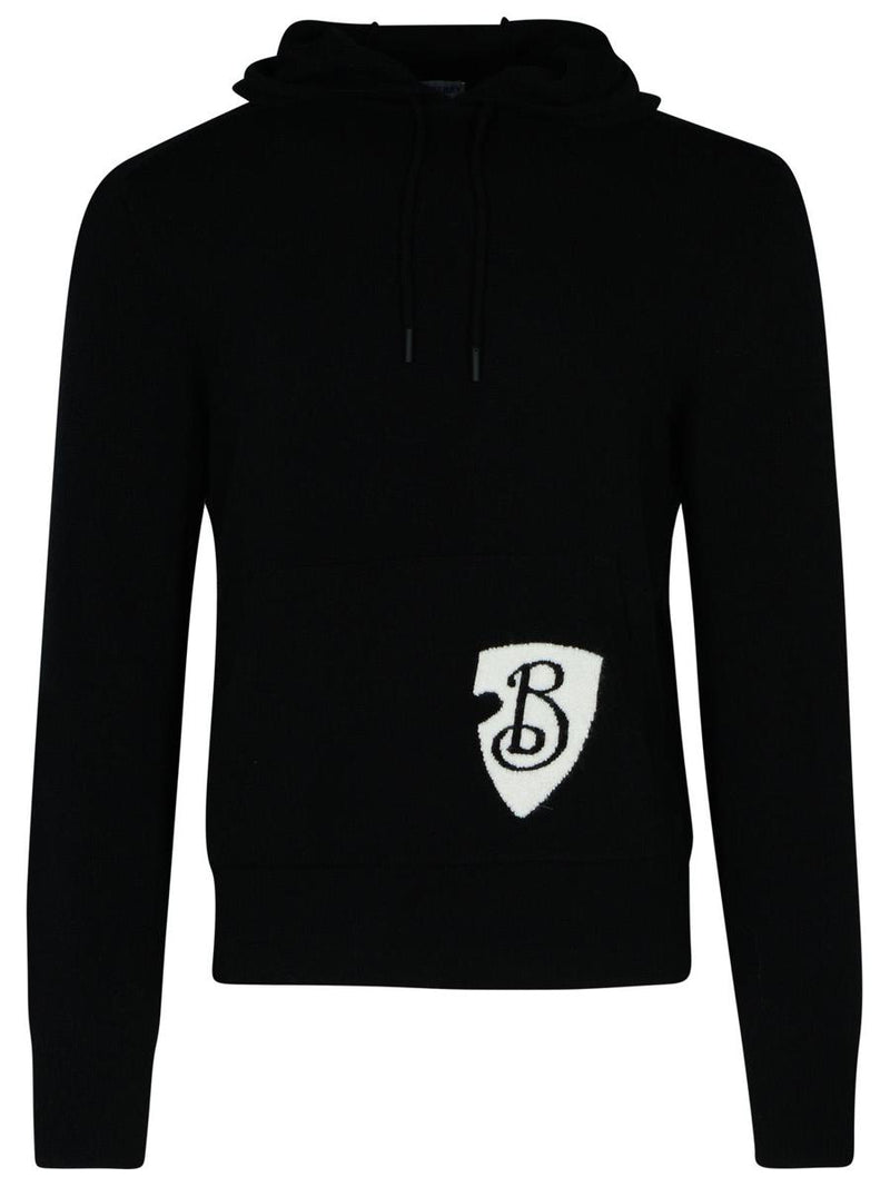 Burberry Black Wool Blend Sweatshirt
