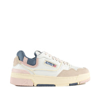 Autry Sneakers Clc Low Leather And Suede Color White And Peach Whip