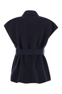 Weekend Max Mara Elegia - Wool Waistcoat With Belt