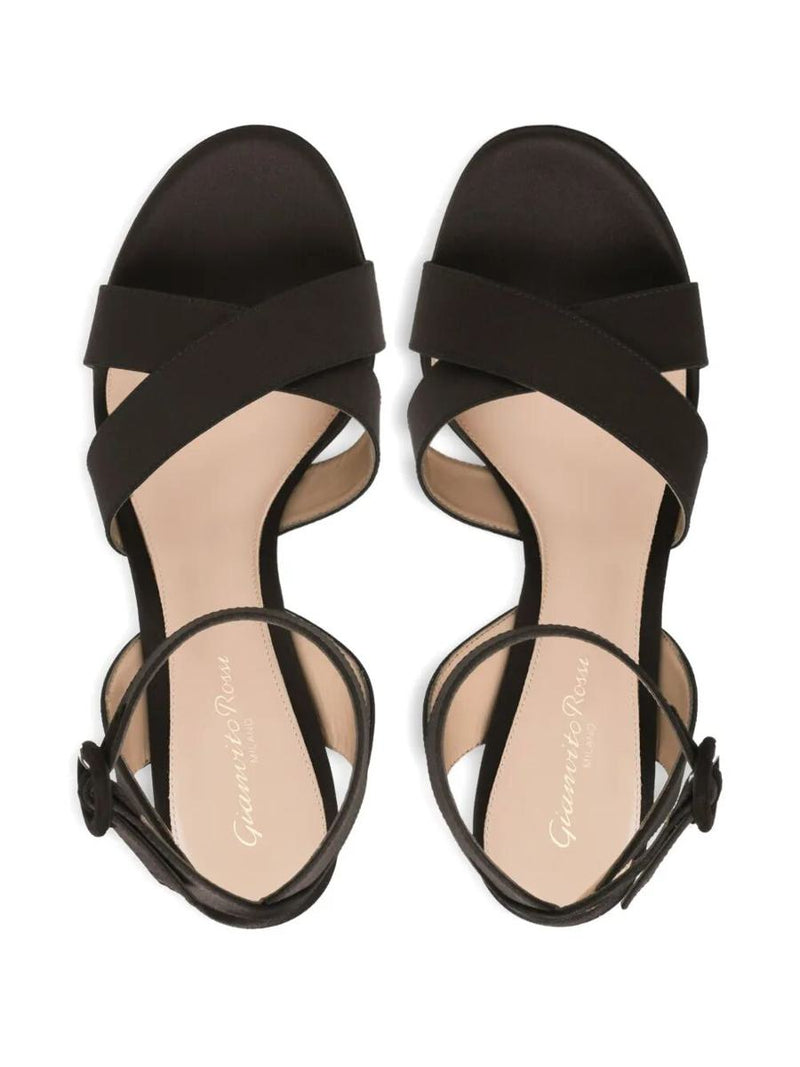 Gianvito Rossi Crepe Satin Sandals T.070 Shoes