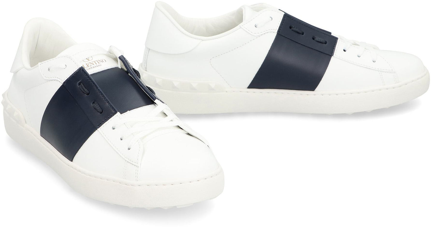 Valentino Garavani Open Leather Low-Top Sneakers