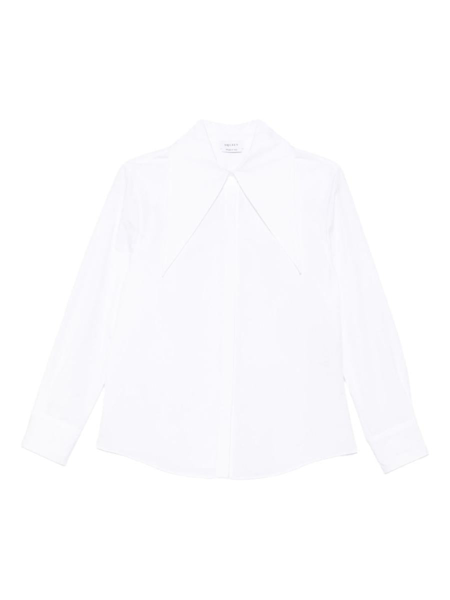 Alexander McQueen Cotton Shirt With Oversized Collar