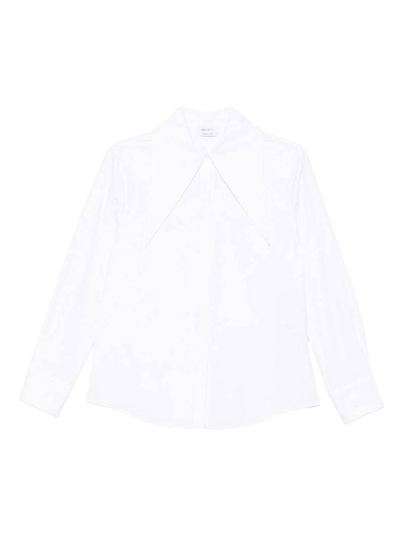 Alexander McQueen Cotton Shirt With Oversized Collar