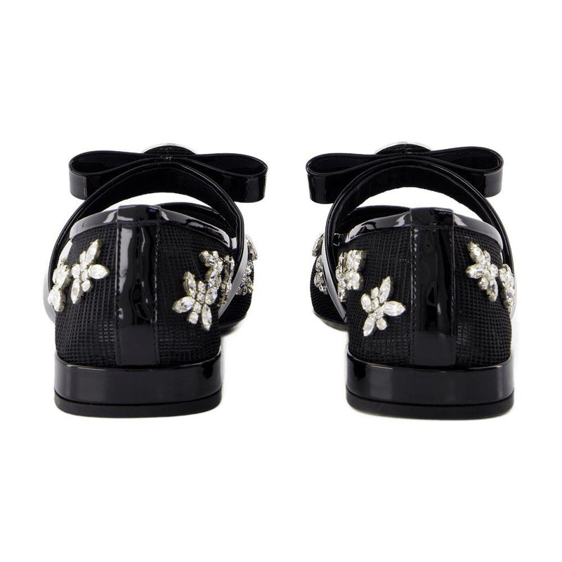 Versace Gianni Ribbon Flat Shoes