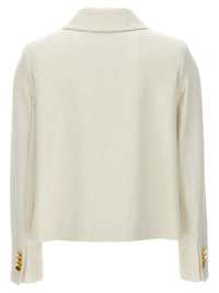 Kiton Cropped Double-Breasted Jacket