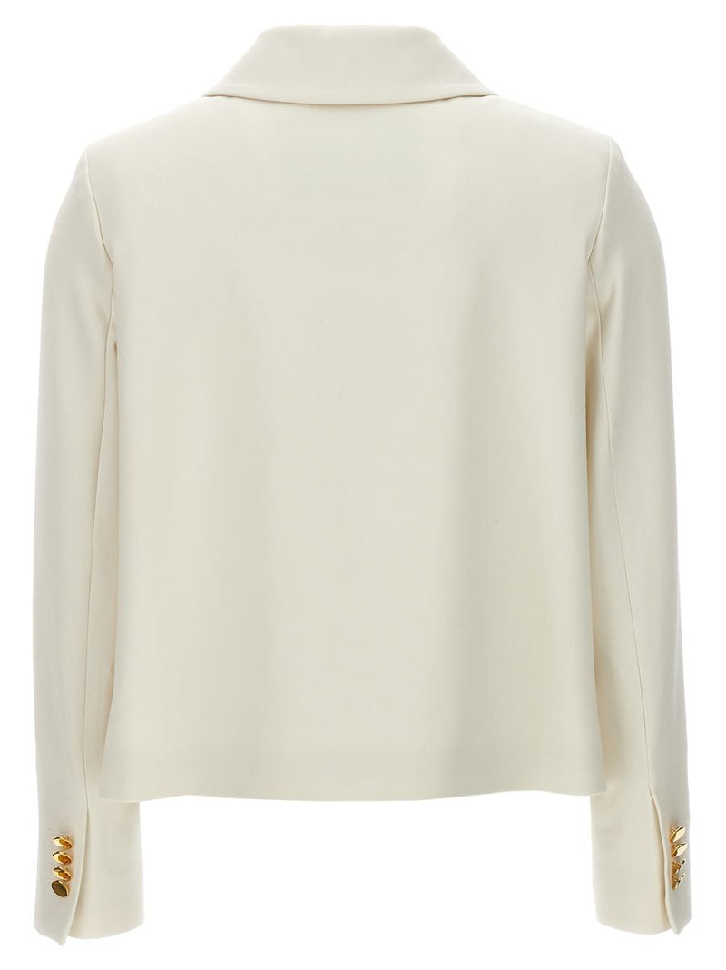 Kiton Cropped Double-Breasted Jacket