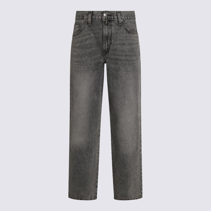 Levi'S Grey Cotton Denim Jeans