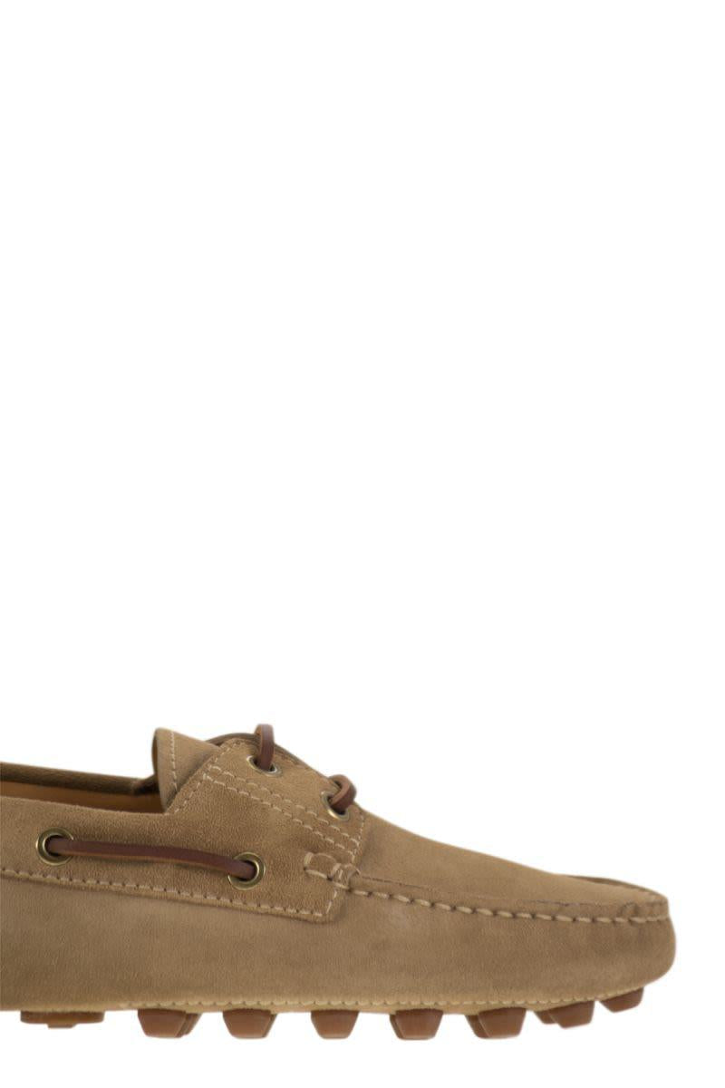 Tod'S Rubber Bubble Suede Boat