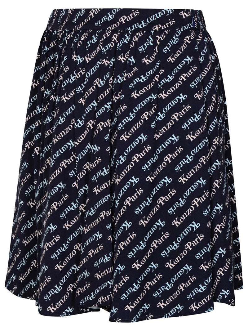 'Verdy By Kenzo' Blue Viscose Miniskirt