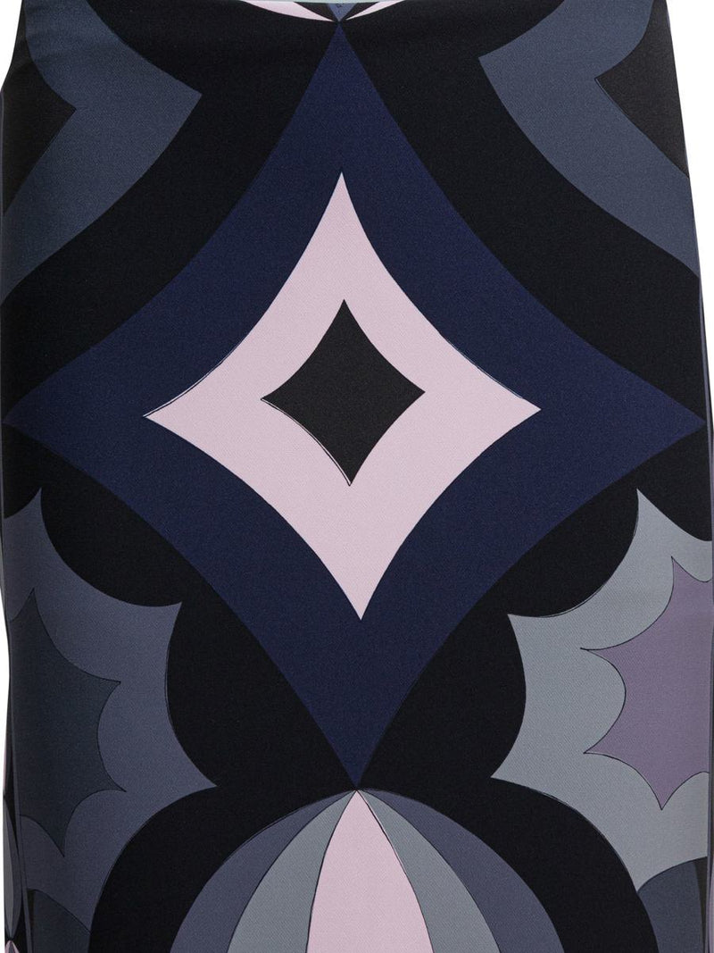 Pucci Silk Skirt With "Collane" Print