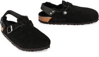 Birkenstock Tokio Leather And Fur Slippers