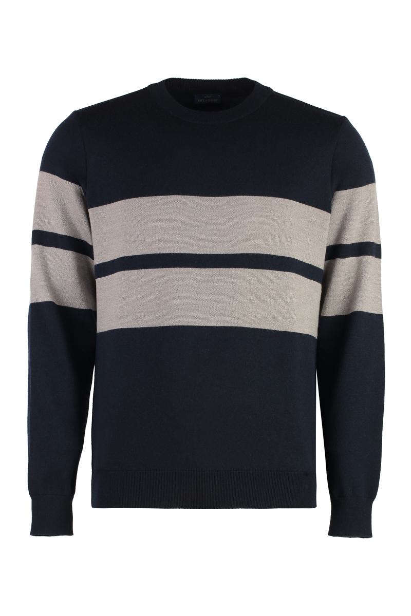 Paul & Shark Virgin Wool Crew-Neck Sweater