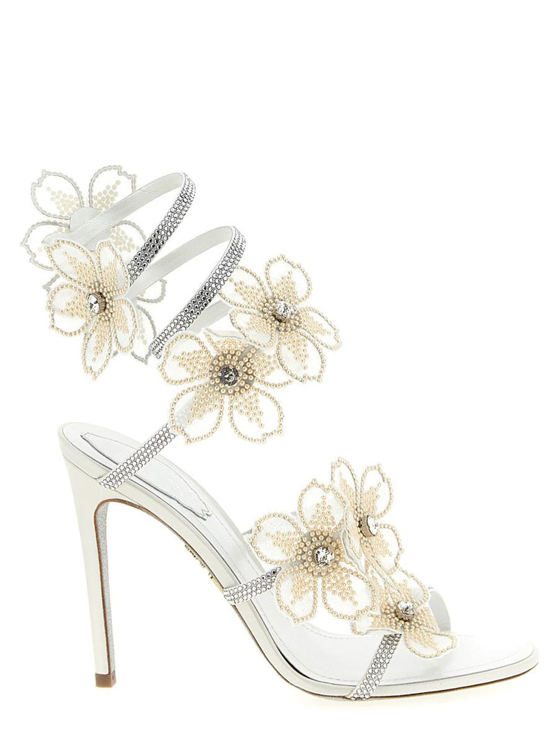 René Caovilla 'Peach Flower' Sandals