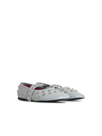 Stella McCartney Ballerina 'Ryder' In Eco Alter Mat Azzurra