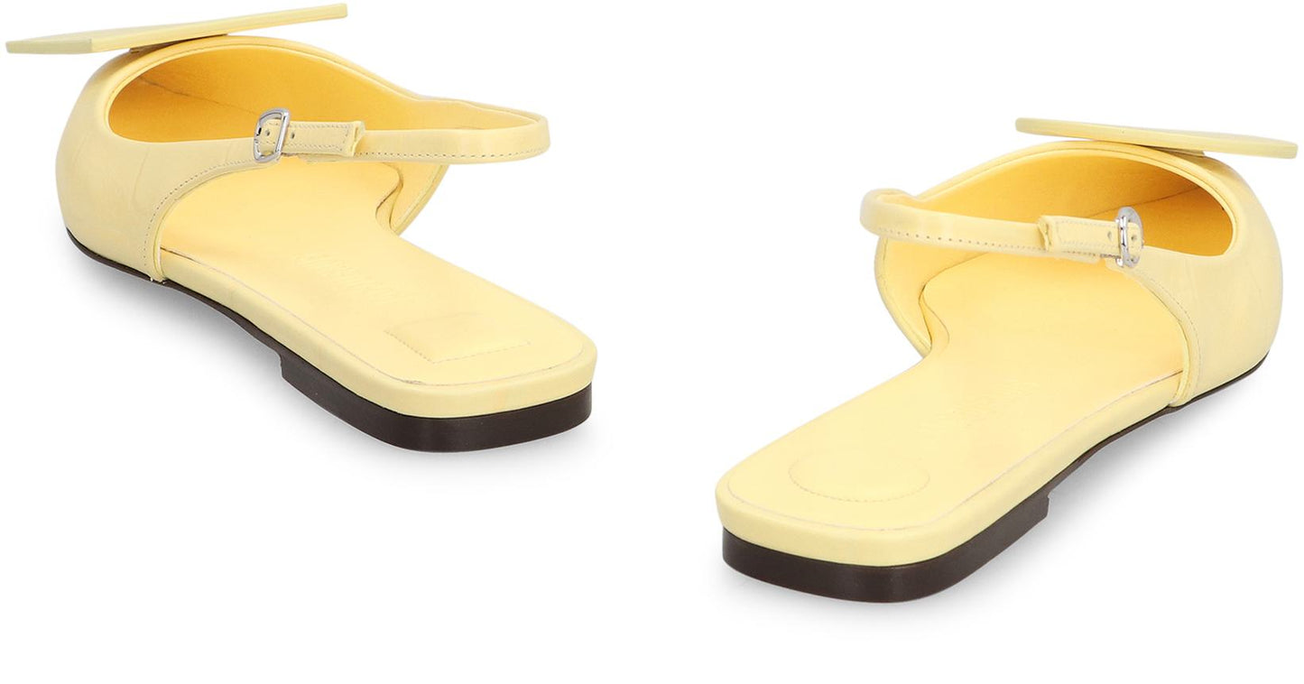 Jacquemus Duelo Leather Slingback Pumps