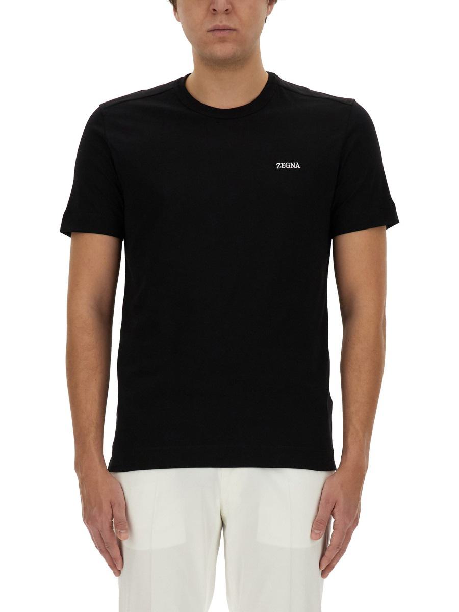 Zegna T-Shirt With Logo