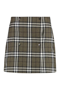 Burberry Wool Mini Skirt