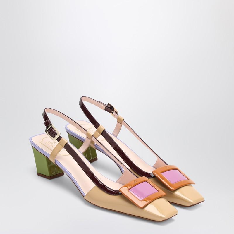 Roger Vivier Belle Vivier Multicolour Patent Slingback