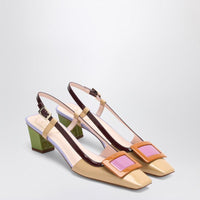 Roger Vivier Belle Vivier Multicolour Patent Slingback