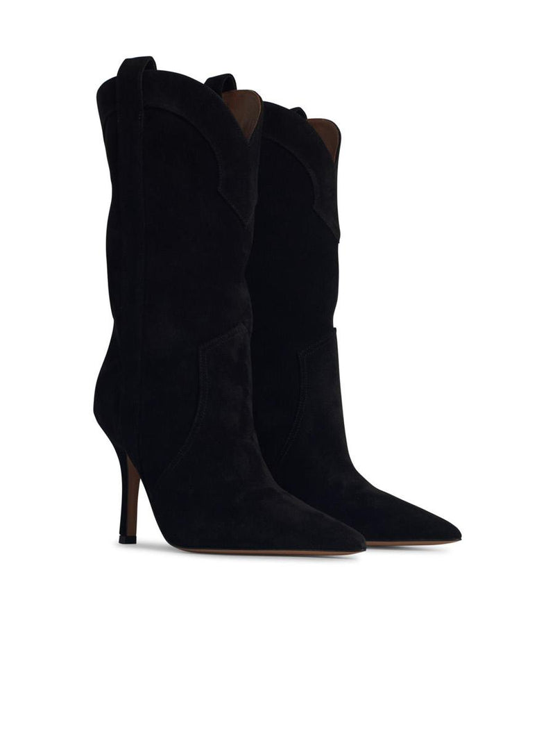 Paris Texas 'Paloma' Black Suede Boots