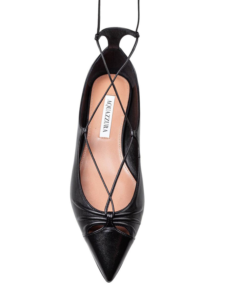 Aquazzura Gabi Flat In Soft Nappa