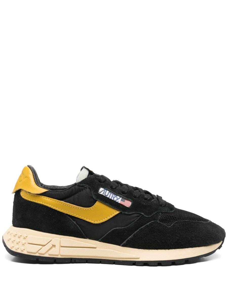 Autry Medalist Sneakers Yellow And Black Suede