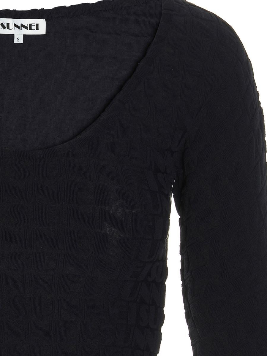 Sunnei All-Over Logo Top