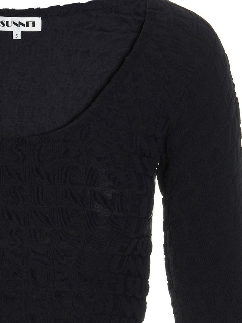 Sunnei All-Over Logo Top