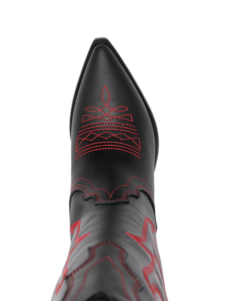 Sonora Embroidered Suede Western Boots