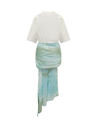 Off-White Bow Tie-Dye Dress