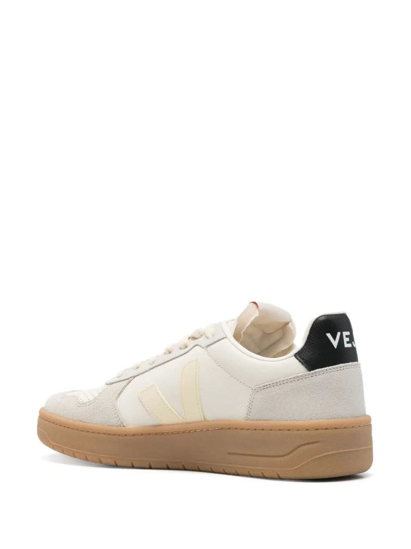 Veja V-82 Grained Leather Pure Sneakers Shoes