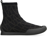 Valentino Garavani Cityshore High-Top Fabric Sneakers