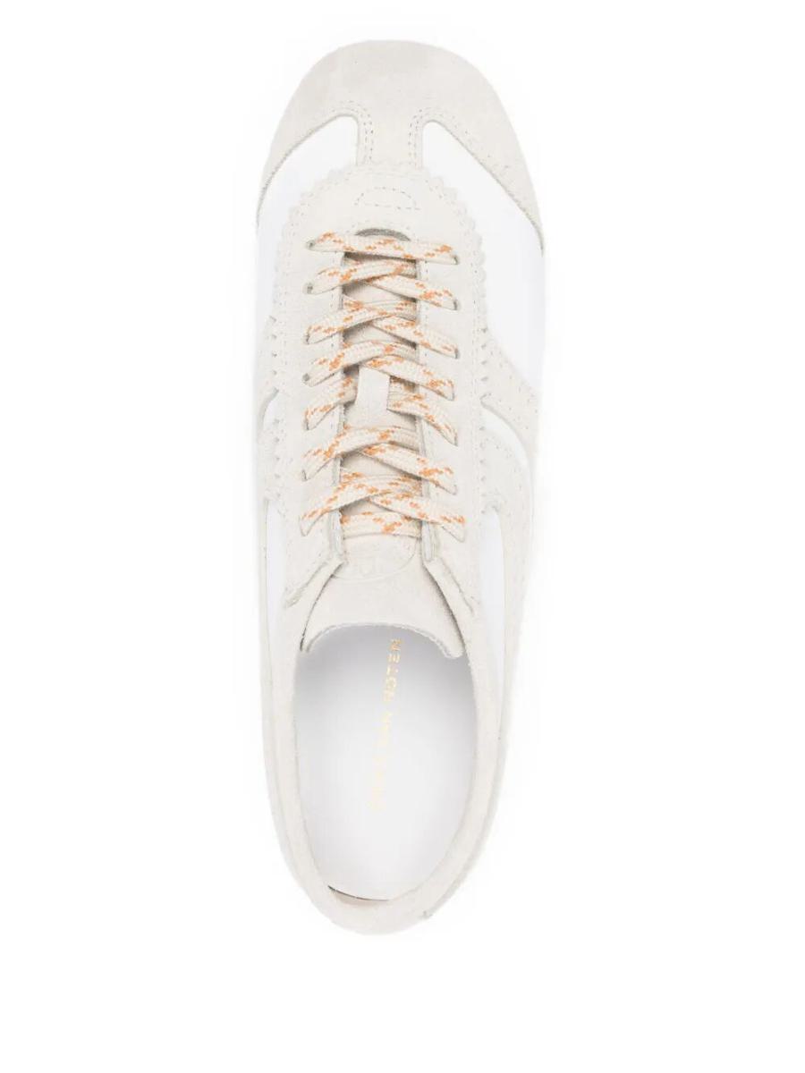Dries Van Noten Leather Sneakers With Suede Inserts Shoes