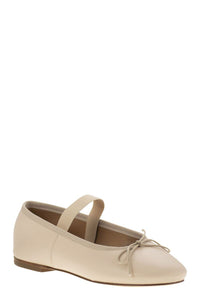 Anniel Leather Ballerina And Elastic Band